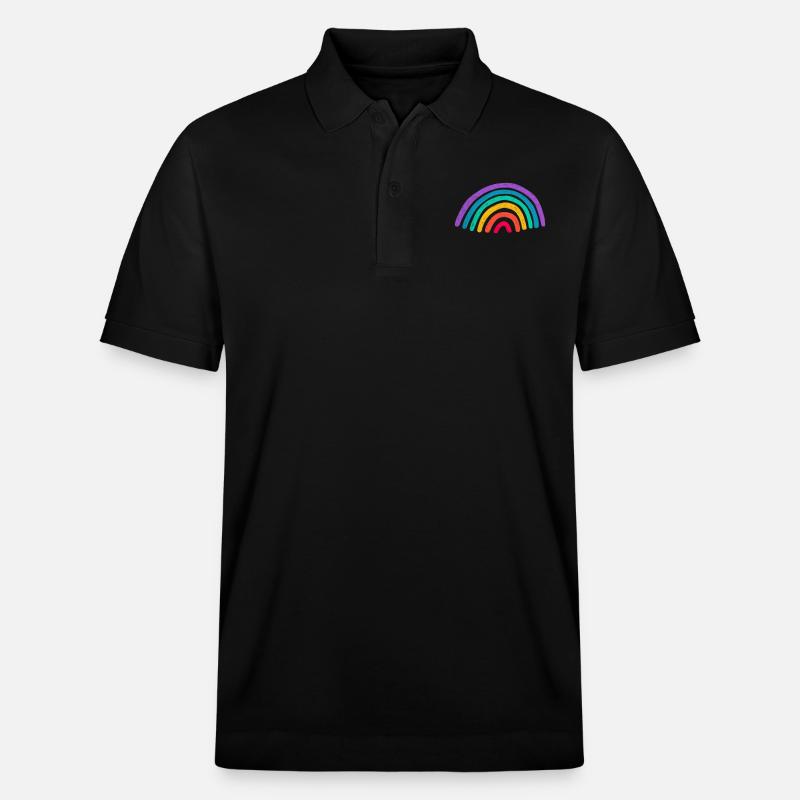 Rainbow - Stanley/Stella Unisex Bio-Poloshirt PREPSTER - Schwarz