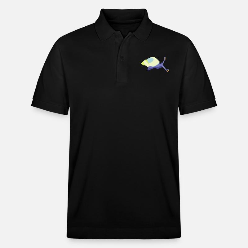 Schneckenviolett - Stanley/Stella Unisex Bio-Poloshirt PREPSTER - Schwarz