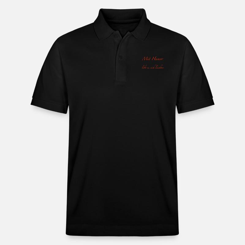 der Humor - Stanley/Stella Unisex Bio-Poloshirt PREPSTER - Schwarz