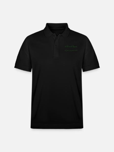 ich bin nicht langsam - Stanley/Stella Unisex Bio-Poloshirt PREPSTER - Schwarz