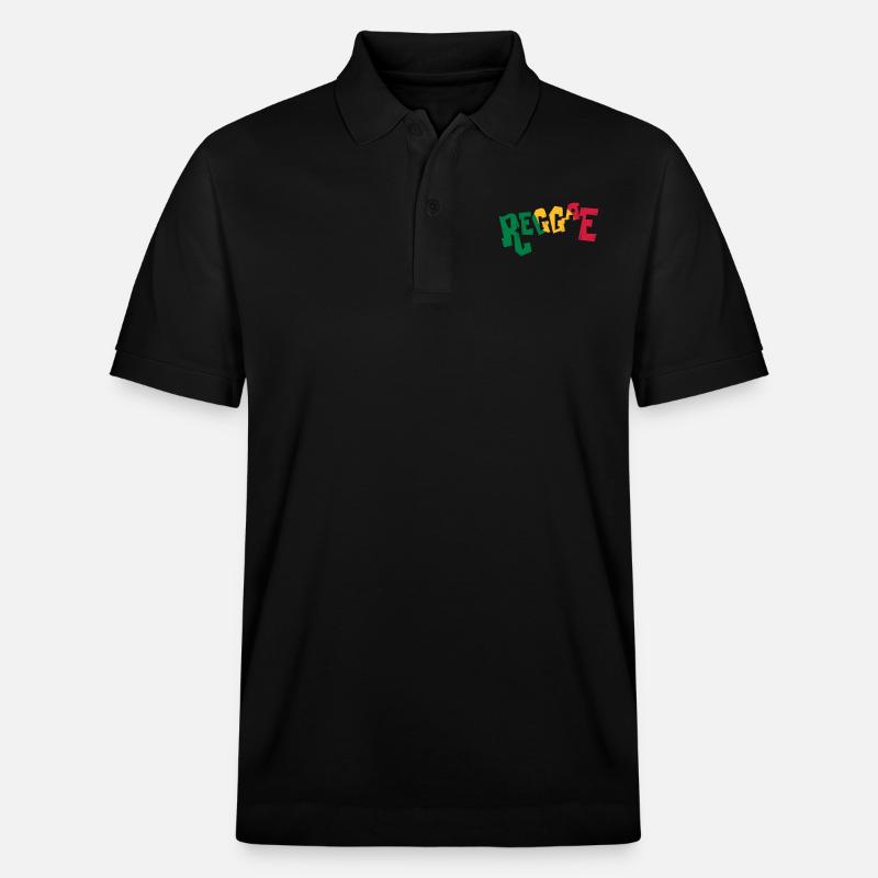 Reggae Musik - Stanley/Stella Unisex Bio-Poloshirt PREPSTER - Schwarz