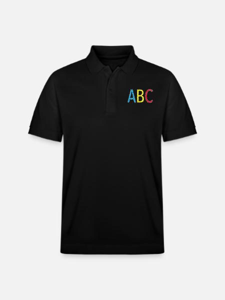 ABC- Schulstart, Schulkind - Stanley/Stella Unisex Bio-Poloshirt PREPSTER - Schwarz