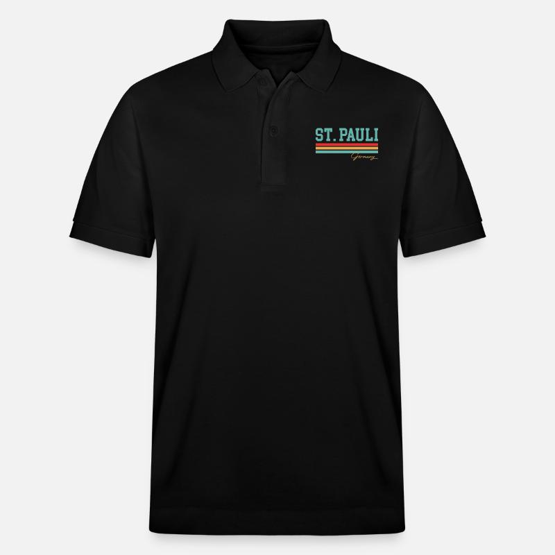 St. Pauli, Allemagne - Polo PREPSTER bio Stanley/Stella Unisexe - noir