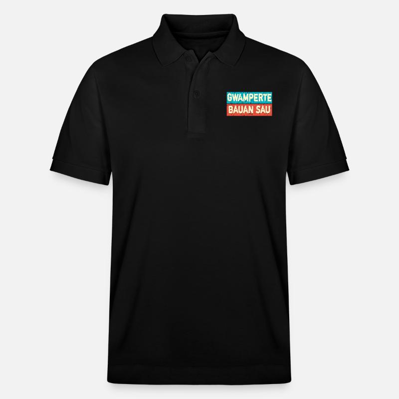 Bayerisch lustig - Stanley/Stella Unisex Bio-Poloshirt PREPSTER - Schwarz
