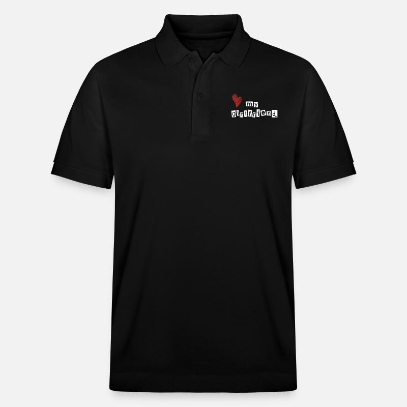 J’aime ma copine - Polo PREPSTER bio Stanley/Stella Unisexe - noir