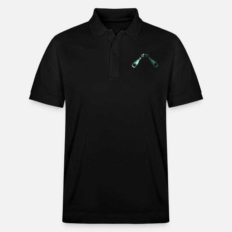 Champangner - Stanley/Stella Unisex Bio-Poloshirt PREPSTER - Schwarz