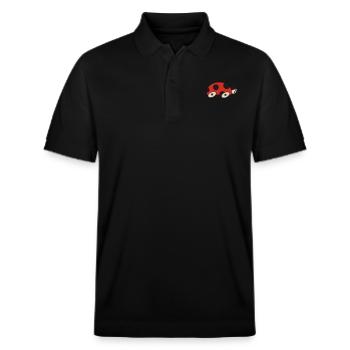 Flotter Käfer - Stanley/Stella Unisex Bio-Poloshirt PREPSTER - Schwarz - Vorne - Roxy (174cm) & Andy (188cm)