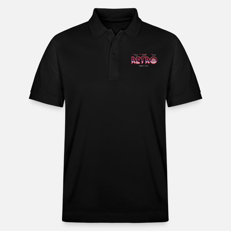 Rétro - Polo PREPSTER bio Stanley/Stella Unisexe - noir