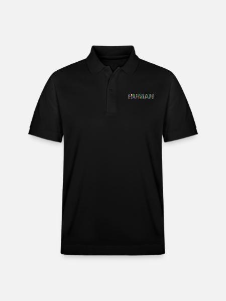 Human Human Race - Stanley/Stella Unisex Organic Polo Shirt PREPSTER - black