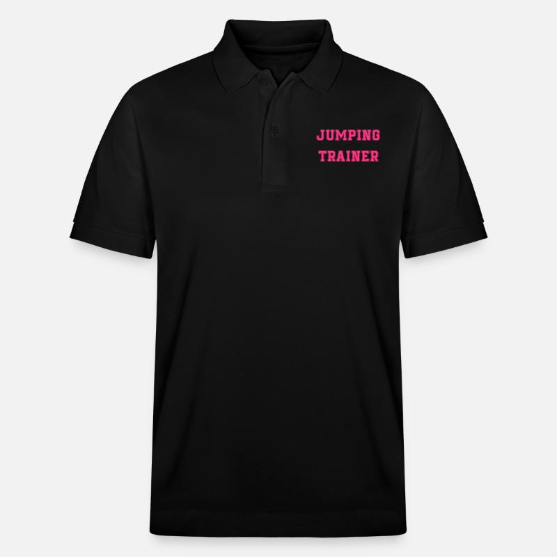 trampoline sauteuse cadeau saut sautant - Polo PREPSTER bio Stanley/Stella Unisexe - noir