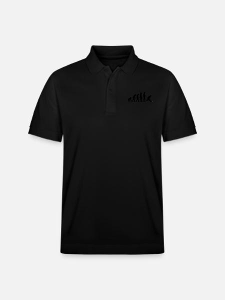 evolution_herren_hockey_2c - Stanley/Stella Unisex Organic Polo Shirt PREPSTER - black