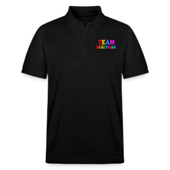 Team bräutigam - Stanley/Stella Unisex Bio-Poloshirt PREPSTER - Schwarz - Vorne - Roxy (174cm) & Andy (188cm)