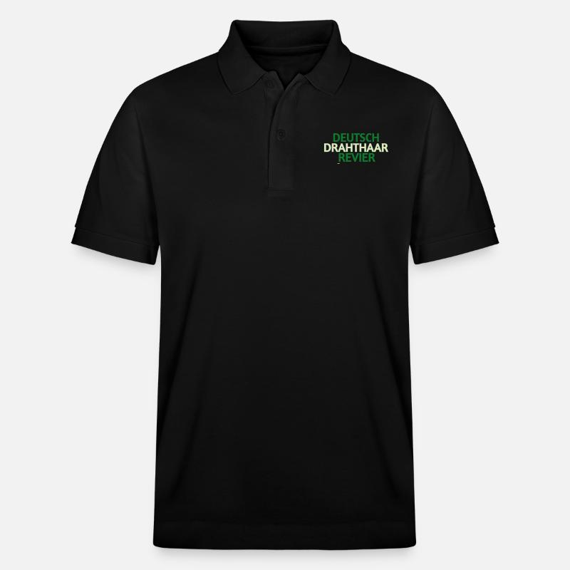 Deutsch Drahthaar - Stanley/Stella Unisex Bio-Poloshirt PREPSTER - Schwarz