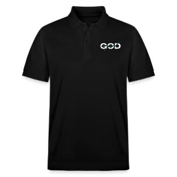 God is good Turquoise - Polo PREPSTER bio Stanley/Stella Unisexe - noir - Devant - Roxy (174cm) & Andy (188cm)