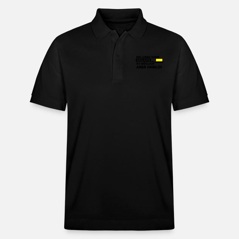 ein leben ohne raclette - Stanley/Stella Unisex Bio-Poloshirt PREPSTER - Schwarz