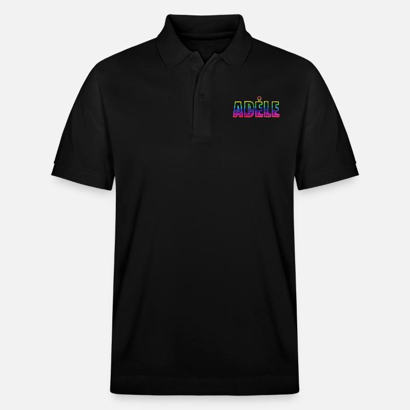 adéle rs regenbogen - Stanley/Stella Unisex Bio-Poloshirt PREPSTER - Schwarz
