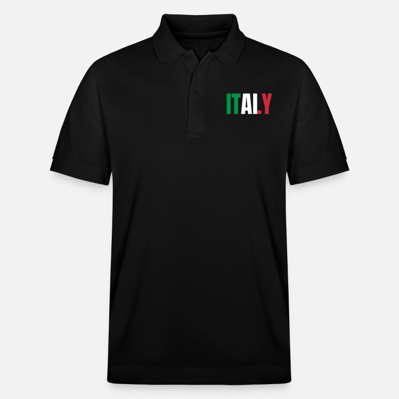 Drapeau de l’Italie - Polo PREPSTER bio Stanley/Stella Unisexe - noir