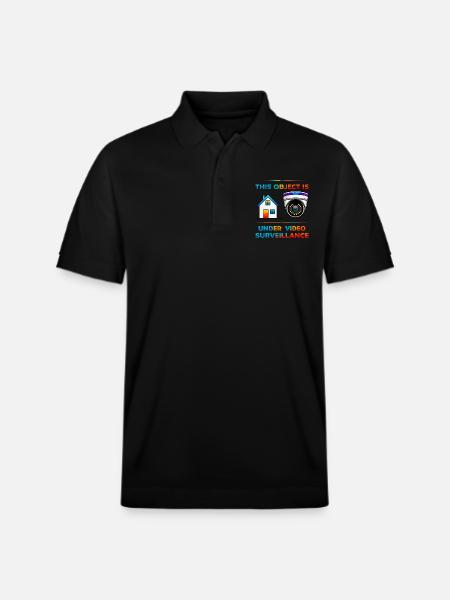 Building surveillance - Stanley/Stella Unisex Organic Polo Shirt PREPSTER - black