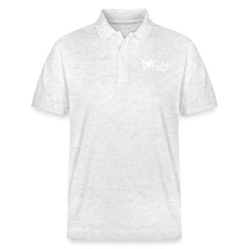 kroatien hrvatska kroatien hrv hr hr adria tourismus meer - Stanley/Stella Unisex Bio-Poloshirt PREPSTER - Weiß meliert - Vorne - Roxy (174cm) & Andy (188cm)