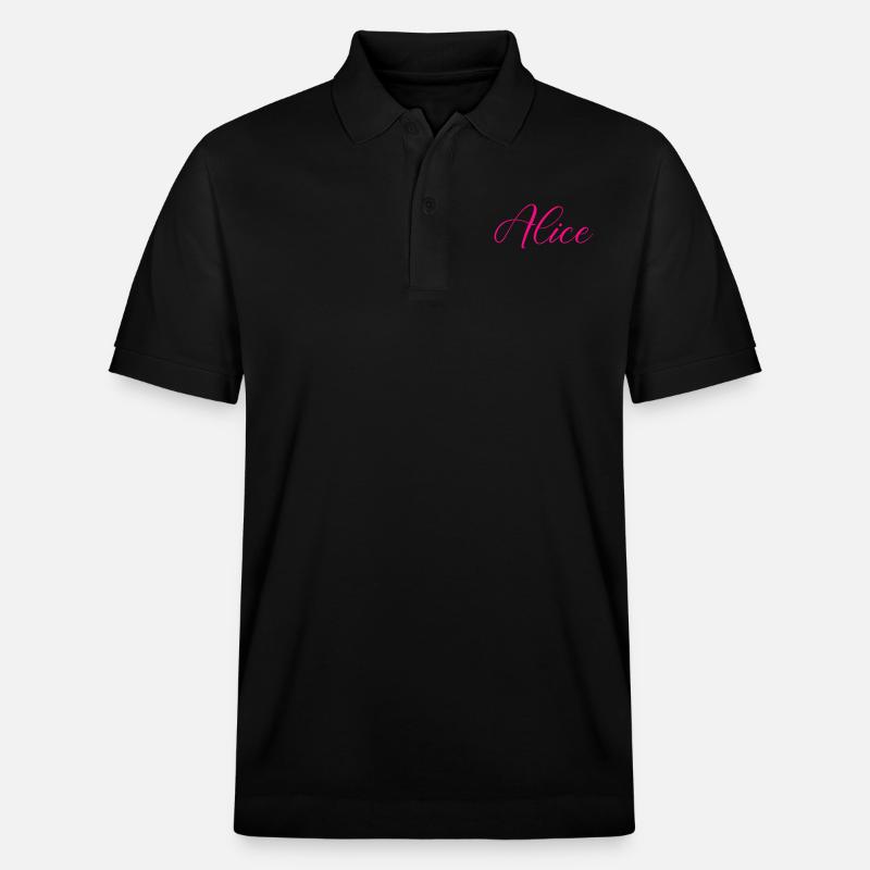 name alice - Stanley/Stella Unisex Bio-Poloshirt PREPSTER - Schwarz