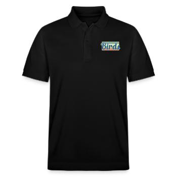 Vogel Vögel - Stanley/Stella Unisex Bio-Poloshirt PREPSTER - Schwarz - Vorne - Roxy (174cm) & Andy (188cm)