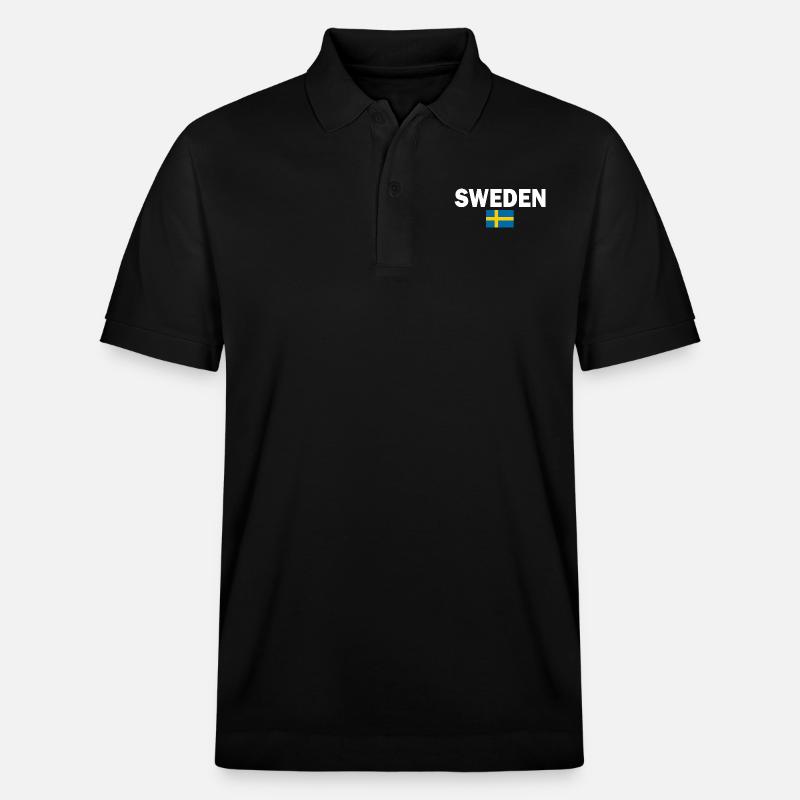 Schweden - Stanley/Stella Unisex Bio-Poloshirt PREPSTER - Schwarz
