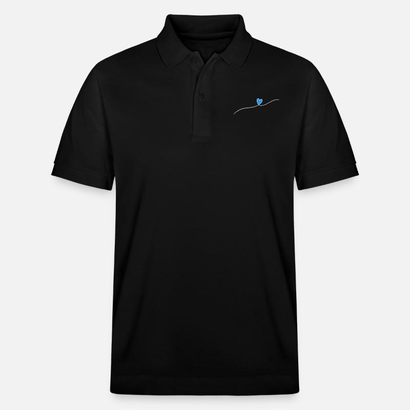 Herz 4 - Stanley/Stella Unisex Bio-Poloshirt PREPSTER - Schwarz