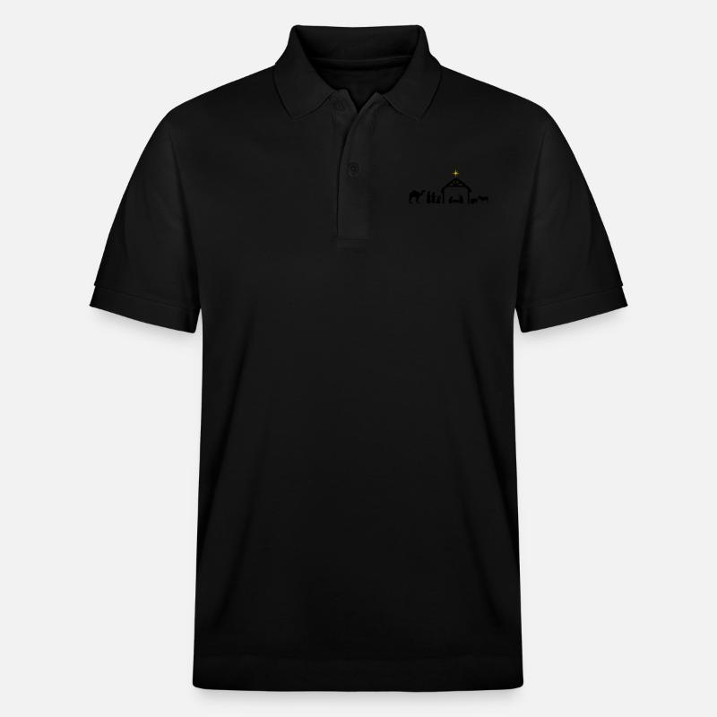 Krippe - Stanley/Stella Unisex Bio-Poloshirt PREPSTER - Schwarz