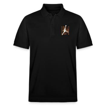 Ulm, meine Stadt! - Stanley/Stella Unisex Bio-Poloshirt PREPSTER - Schwarz - Vorne - Roxy (174cm) & Andy (188cm)