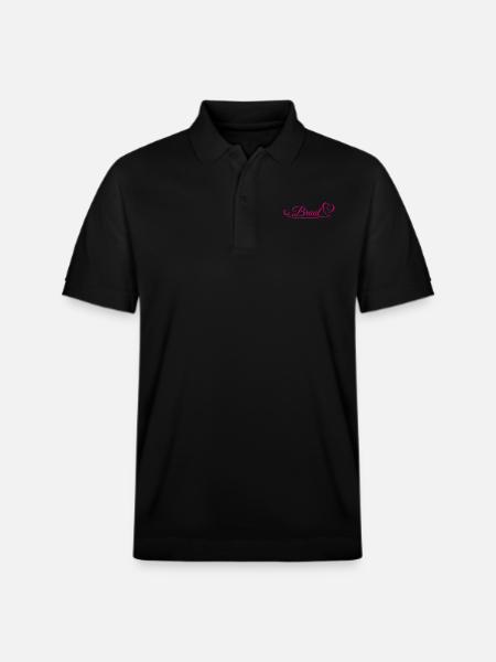 Braut mit geschwungenem Herz - Stanley/Stella Unisex Bio-Poloshirt PREPSTER - Schwarz