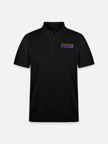 fiona rs regenbogen - Stanley/Stella Unisex Bio-Poloshirt PREPSTER - Schwarz