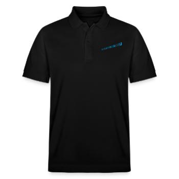 I shaved my balls - Stanley/Stella Unisex Organic Polo Shirt PREPSTER - black - Front - Roxy (174cm) & Andy (188cm)