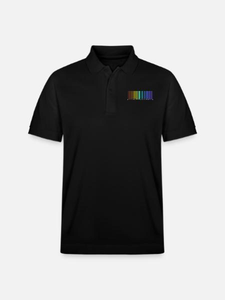 Be a Rainbow, Barcode - Stanley/Stella Unisex Bio-Poloshirt PREPSTER - Schwarz
