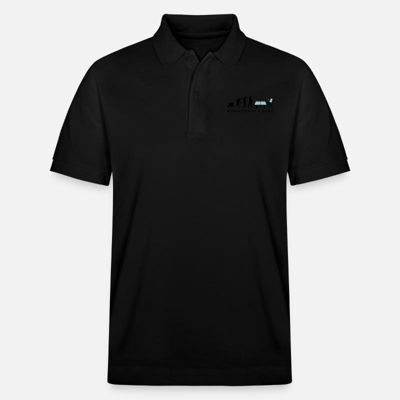 evolution_table_tennis_072012_c_2c - Stanley/Stella Unisex Bio-Poloshirt PREPSTER - Schwarz