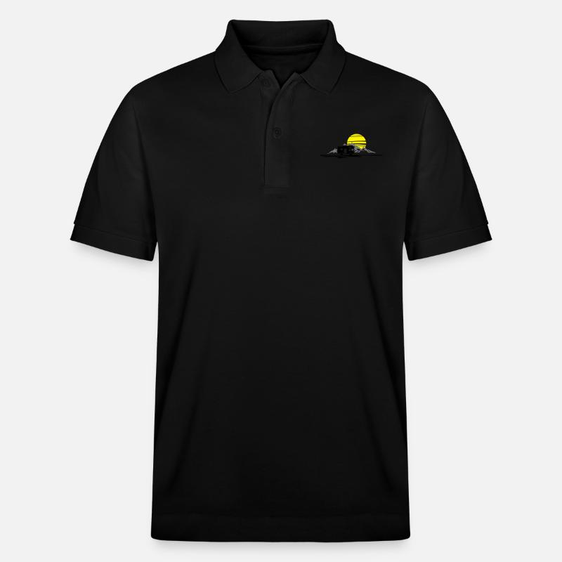 Freizeit - Wohnmobil Berge - Stanley/Stella Unisex Bio-Poloshirt PREPSTER - Schwarz