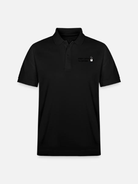 Insert Coffee to continue - Stanley/Stella Unisex Organic Polo Shirt PREPSTER - black