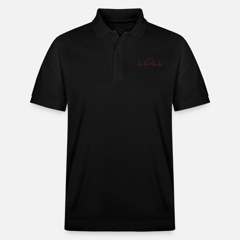 heartbeat - Stanley/Stella Unisex Bio-Poloshirt PREPSTER - Schwarz