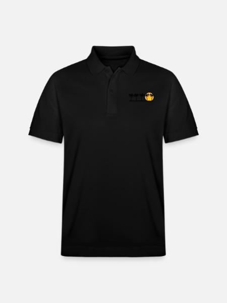 Palmen - Stanley/Stella Unisex Bio-Poloshirt PREPSTER - Schwarz