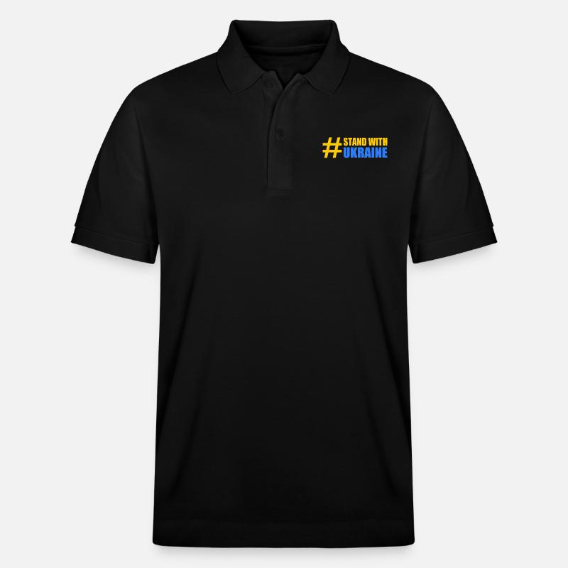 stand with ukraine - Polo PREPSTER bio Stanley/Stella Unisexe - noir