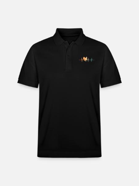 Turkey Heartbeat - Stanley/Stella Unisex Organic Polo Shirt PREPSTER - black