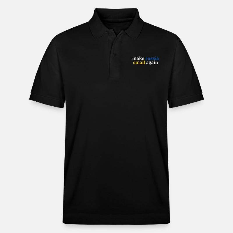 make russia small again - Stanley/Stella Unisex Bio-Poloshirt PREPSTER - Schwarz