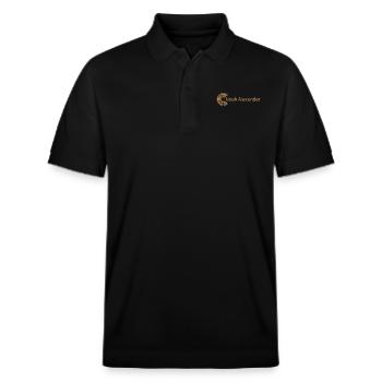 For Noah Alexander - Stanley/Stella Unisex Organic Polo Shirt PREPSTER - black - Front - Roxy (174cm) & Andy (188cm)