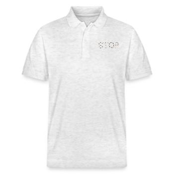 Stoppen Sie Zigaretten - Stanley/Stella Unisex Bio-Poloshirt PREPSTER - Weiß meliert - Vorne - Roxy (174cm) & Andy (188cm)