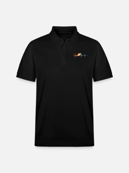 Beaver Heartbeat - Stanley/Stella Unisex Organic Polo Shirt PREPSTER - black