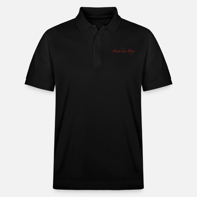 mach dein Ding - Stanley/Stella Unisex Bio-Poloshirt PREPSTER - Schwarz