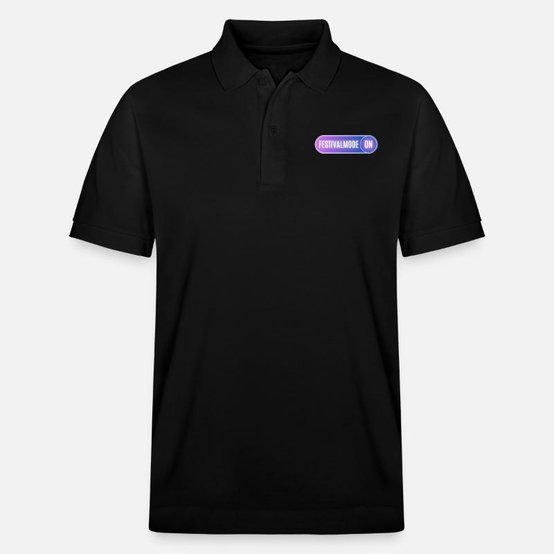 Festivalmode ON - Stanley/Stella Unisex Bio-Poloshirt PREPSTER - Schwarz