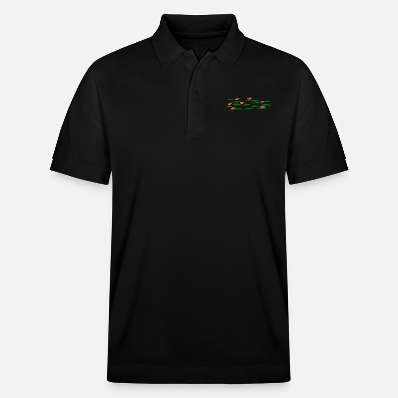 Seerosen - Stanley/Stella Unisex Bio-Poloshirt PREPSTER - Schwarz