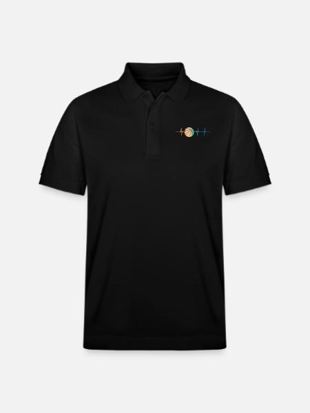 Basketball-Herzschlag - Stanley/Stella Unisex Bio-Poloshirt PREPSTER - Schwarz