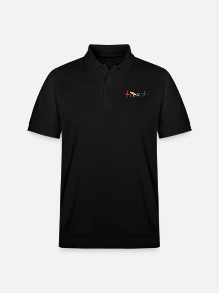 Heartbeat Push Up - Stanley/Stella Unisex Organic Polo Shirt PREPSTER - black