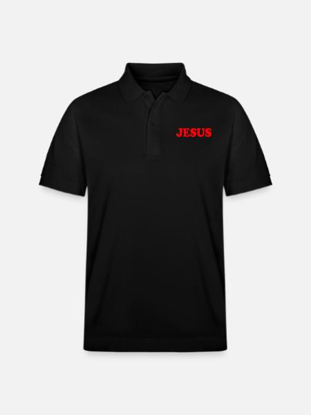 Jesus - Stanley/Stella Unisex Organic Polo Shirt PREPSTER - black
